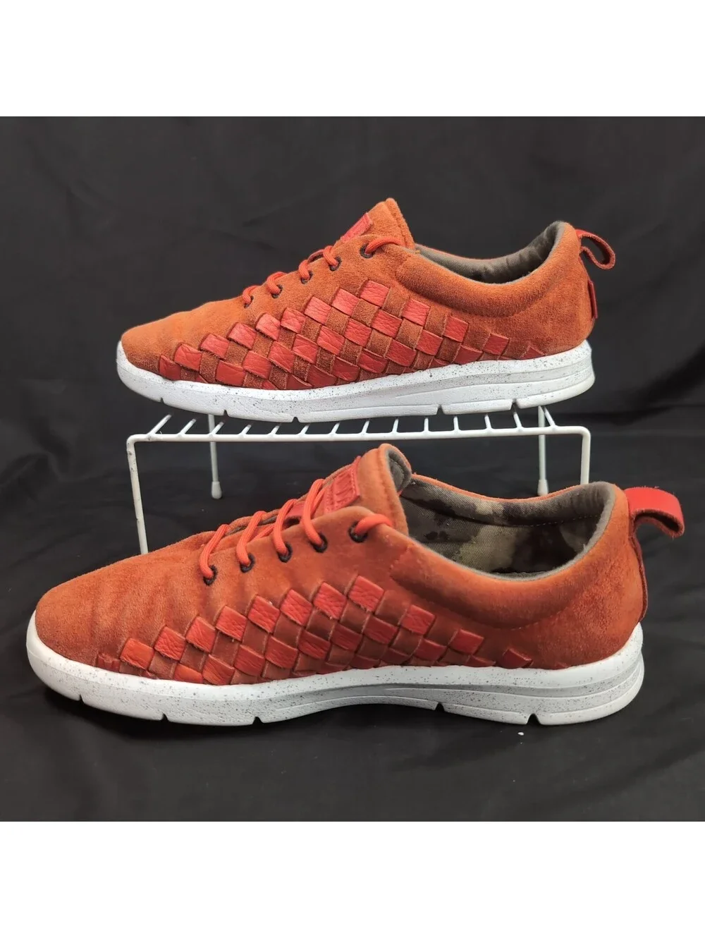 Men's shoes Vans Tesella (HyperSat) Orange/White Size 10